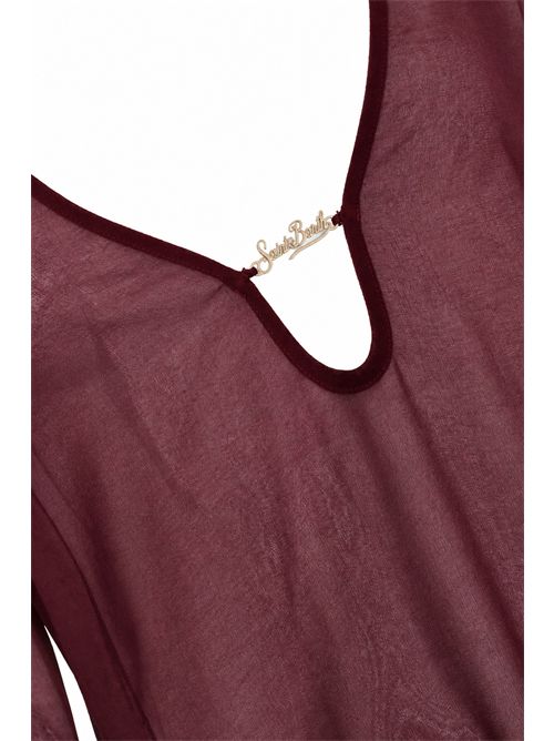 Caftano Aghata in georgette con placca logo Mc2 Saint Barth | AGH000208666L